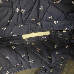 Nautica Navy and Cream Fleece Jacket